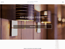 Tablet Screenshot of hoteljardinseiffel.com
